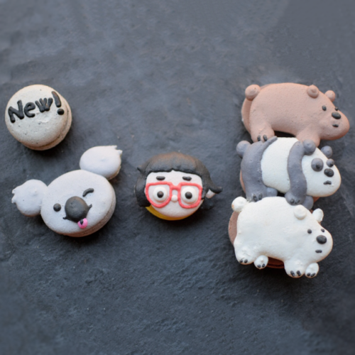 Best way to get ready for tonight’s new We Bare Bears? MACARONS! (