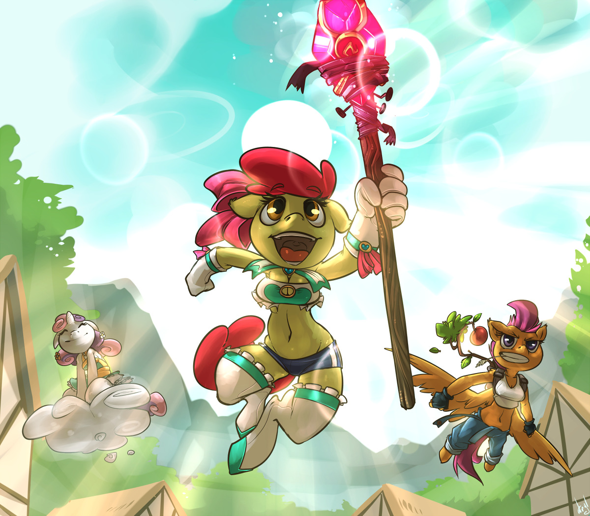 atryl:  Apple Bloomers Episode 6:  First Adventure! full title: 魔法少女アップルブルマ　Apple