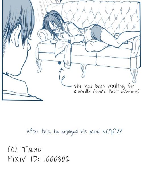 More Tayu. More LeviHan. More HNNNNNNNG. Author: Tayu (Pixiv). Title: リヴァハン♀ (LeviHan ♀) Source: lin