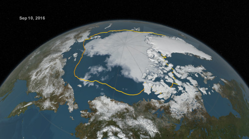 2nd lowest Arctic Sea Ice extent on recordEvery year, typically in September, the sea ice in the Arc