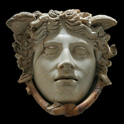 hadrian6:“Rondanini Medusa”. marble, Roman copy after a 5th-century BC Greek original by Phidias, which was set on the shield of Athena Parthenos.              http://hadrian6.tumblr.com