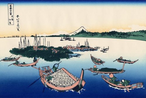 Tsukuda-jima, Buyo by Katsushika Hokusai (1760-1849)