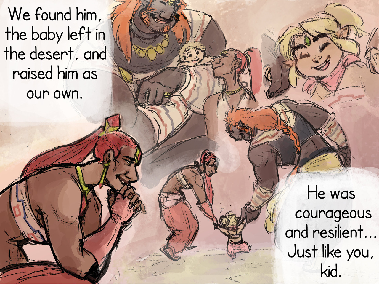 Growing Up Gerudo — Another holiday-themed birthday request! This