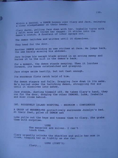 COBSPOILERS! CoB Movie Script PART 4. 