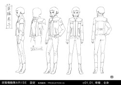 artbooksnat:  Ghost in the Shell ARISE character design reference materials. 