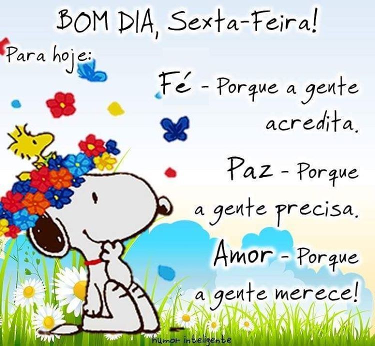 Snoopy Bom Dia - BOM DIA, Sexta-Feira! | Facebook