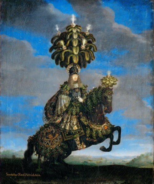 history-of-fashion:ab. 1660 Jan Thomas - Prince Dietrichstein in a costume for a horse-ballet