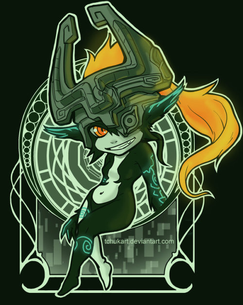 thegameisalife:  Midna y el espejo del Crepúsculo. 