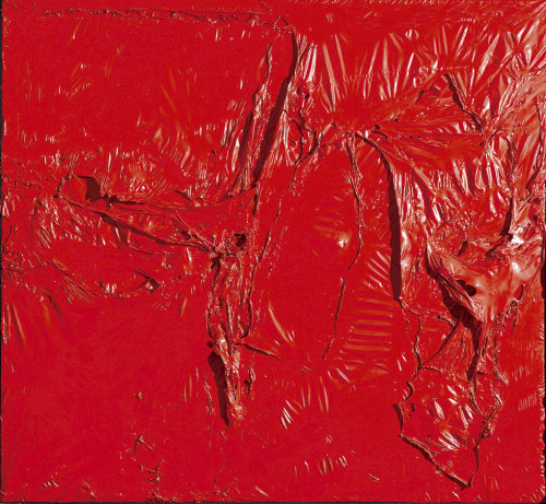 vsthepomegranate: Rosso Plastico (Red Plastic) 1961 By Alberto Burri 