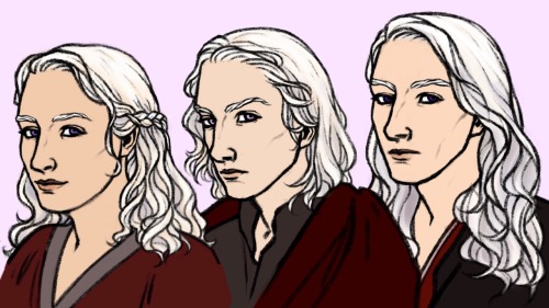 Finally Figured Out Faces For Daenerys, Viserys, And Rhaegar!!