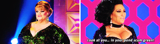 comeonkatya:  amorremanet: Michelle Visage + hating green (dedicated to @genresavvygentleman)