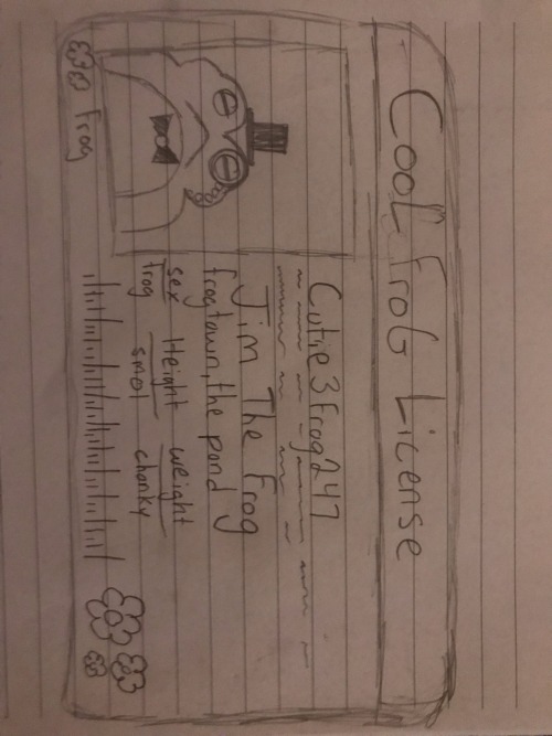 I Got Challenge For All My Frog Artist. I Made A Frog License So I Need Some People To Reblog This Adding