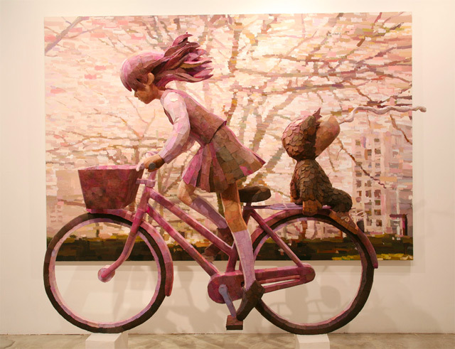 f-l-e-u-r-d-e-l-y-s:  Shintaro Ohata  Seamlessly Blends Sculpture and Canvas to