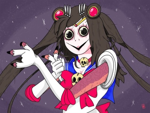 “In the name of the moon, I will creep the hell out of you!”Momo x Sailor Moon