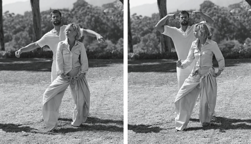 edenliaothewomb:Cate Blanchett and Chris Hemsworth, photographed by Will Davidson for Vogue Australi