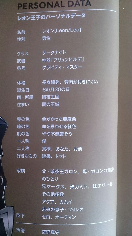 The Nanigma Speaks Leon Fanbook Translation Profile