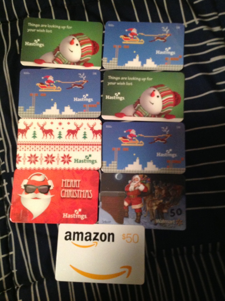 I’d say i cleaned up pretty good in gift cards. Got Call of Duty Advanced Warfare