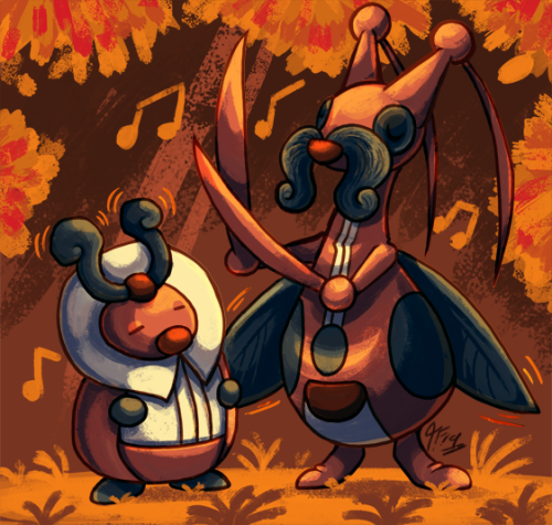 tamarinfrog:Pokehalloween - Day 11 - A noisy pokemon“DEELEELEELEELEELEEWHOOOOOOP!”