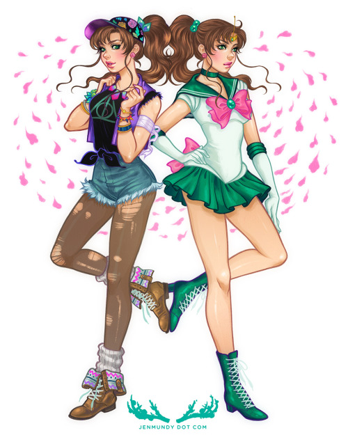 jenmundy:Sailor Jupiter for Chelsey Holeman’s Sailor Moon 50 Twitter Collab!  Jupiter and Mars were 