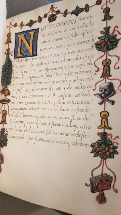 Ms. Codex 85 -[Bullarium Augustinianum]This manuscript features a collection of papal letters and in