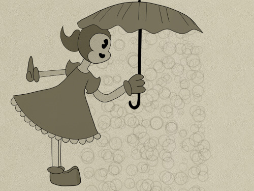 Cute Rubberhose Girl