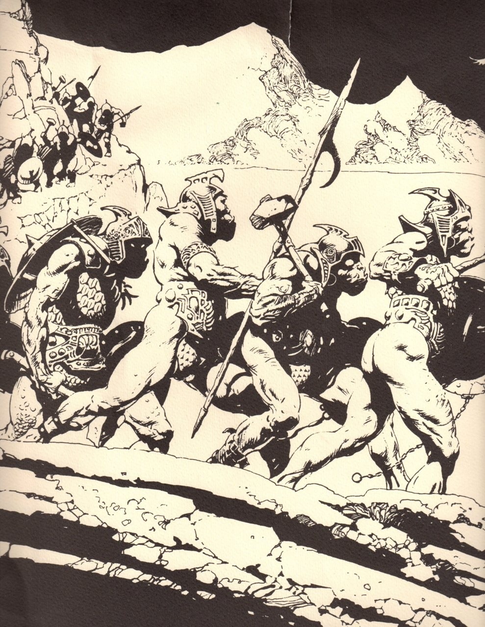 fortheloveofdccomics:  Frank Frazetta The Lord of the Rings 