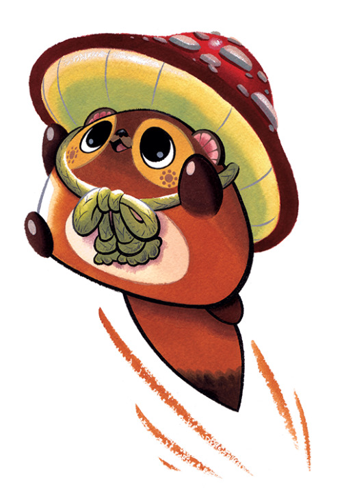 A recent commission of a tanuki!