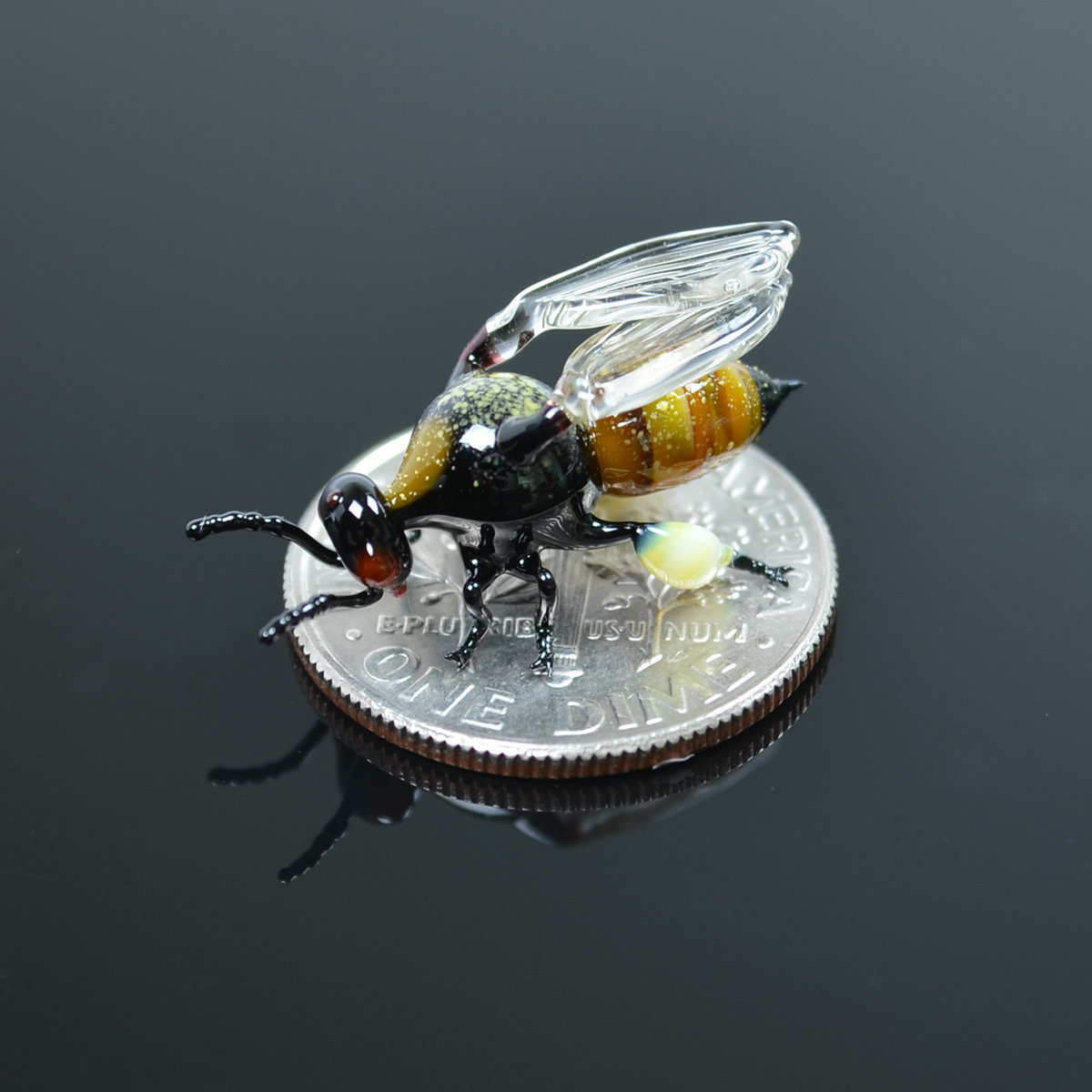 itscolossal: Glass Insects Small Enough to Balance on the Tip of Your Finger by Wesley