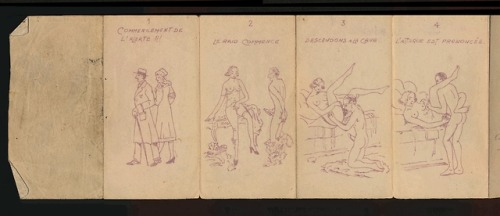 a Belgian post WWII erotic folding comic …