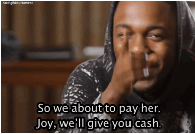 hausofkendricklamar:  straightouttawest:  Kendrick Lamar on Schoolboy Q daughter.  <3