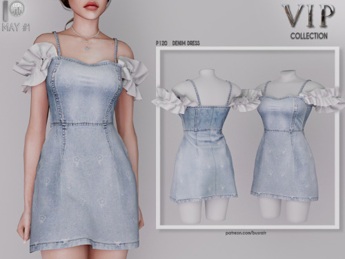 - VIP -DENIM DRESS P120 (MAY #1)10 Colors_________Adult-Elder-Teen-Young AdultFor Female————–Compati