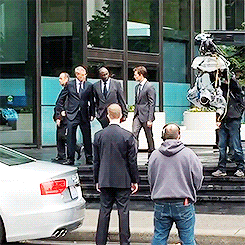 ohmrgrey:  Jamie Dornan || on the set of Fifty Shades of Grey for reshoots (Oct, 13) 