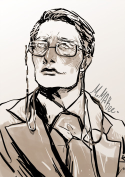 edie-bee:  Hannibal with glasses _(:з”∠)_