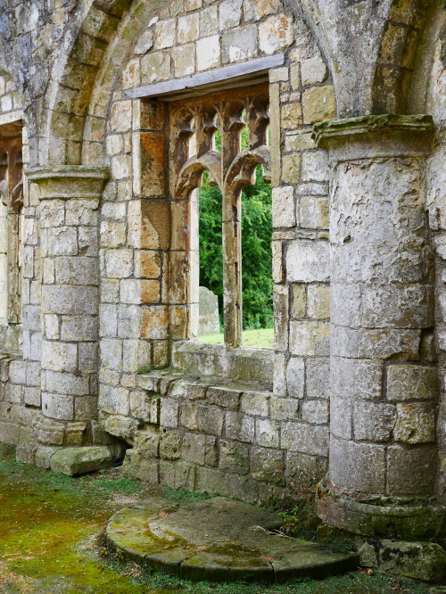 Wharram Percy deserted Medieval village in Yorkshire, 4.9.16. This village was occupied until as lat