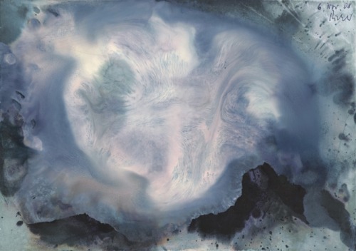 dappledwithshadow:  Gerhard Richter2008India Ink & white spirit on paper