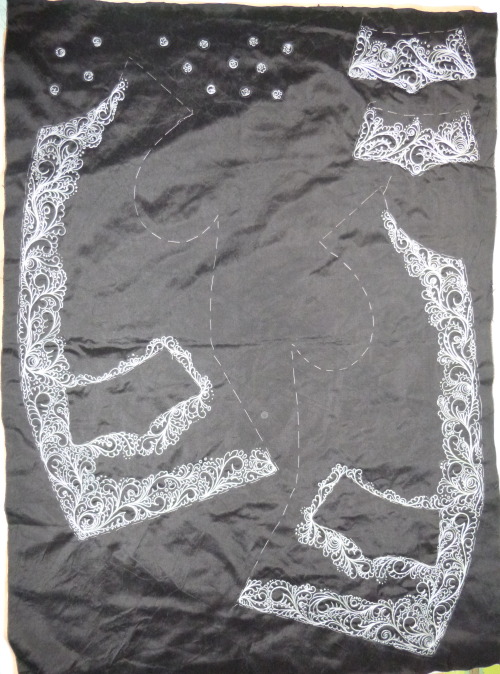 vincents-crows: New sewing blog post! Beardsley inspired embroidered waistcoat.