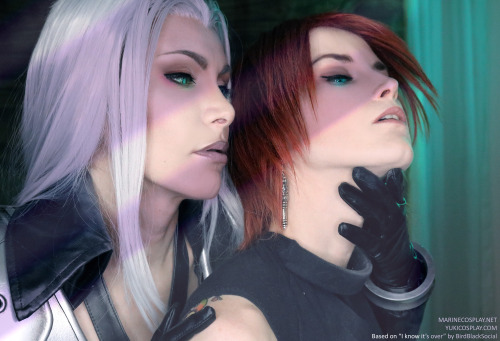 Sephiroth x Genesis pics I took with @yukilefay inspired by @birdblacksocialclub fancomic “I know it