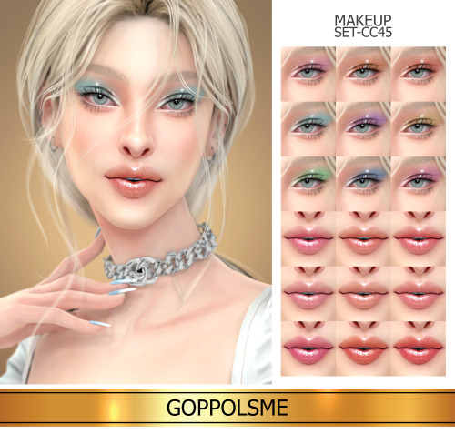 GPME-GOLD MAKEUP SET CC45Download at GOPPOLSME patreon ( No ad )Access to Exclusive GOPPOLSME Patreo