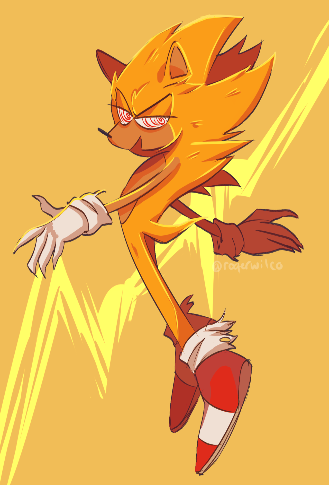 Fleetway Super Sonic by TheGameArtCritic - Fanart Central