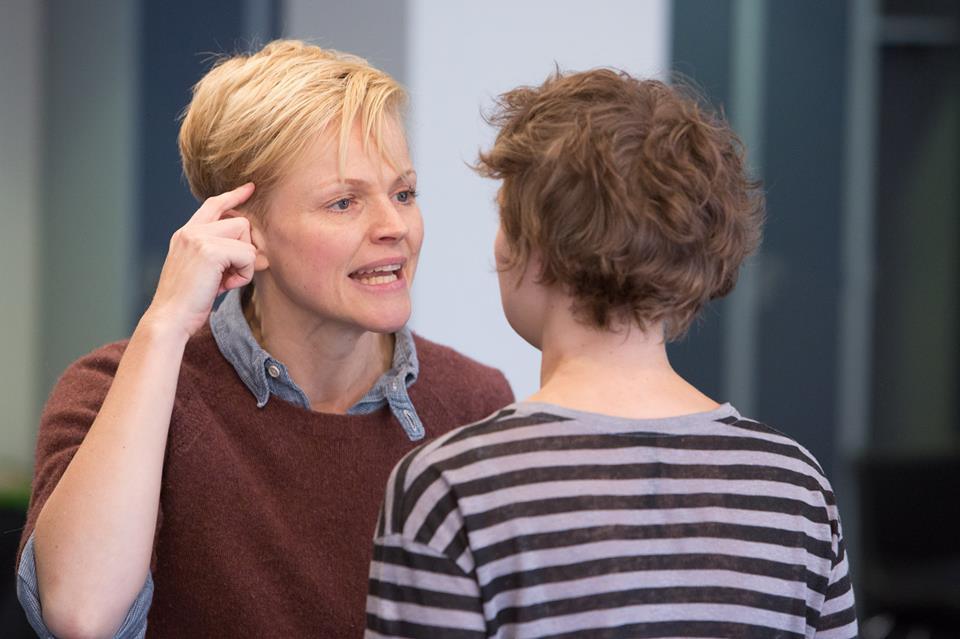 fuckyeahmaxinepeake:Maxine Peake and Katie West rehearsing for Hamlet ...