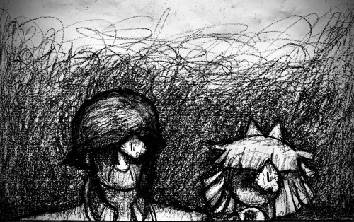 The Soldier And Claire Are Stare At You Like Traumatized