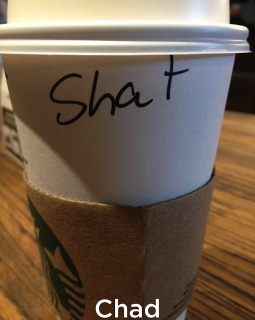 leandraholmes:  easy-breezy-beautiful-fangirl:  flomation:  dinobearthemighty:  swiggitysweedom:  A collection of badly misspelled names from Starbucks   I’m actually laughing. Virginia.  [source1 source2]  FUCKING LOST IT AT CLINT AND LOKI  Going