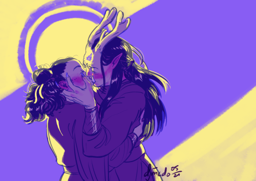 twt had a ‘draw this in your style’ challenge for moshang so of course I Had To ft. my key staples: 