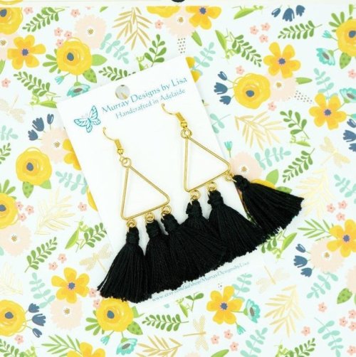 Black Tassel Earrings //MurrayDesignsbyLisa