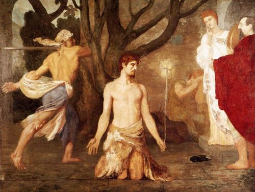 The Beheading of Saint John the Baptist, about 1869, Pierre-Cécile Puvis de Chavannes, oil on canvas