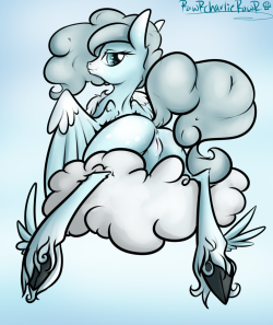 woah it&rsquo;s a cloud nymph HERE&rsquo;S THE BULLSHIT I MADE UP ABOUT THEM FOR MY RP IN CASE YOU WANTED TO KNOW: Cloud Nymphs are one of the many different elements that helped care for the many wild and magical forests that once covered Ponyville,