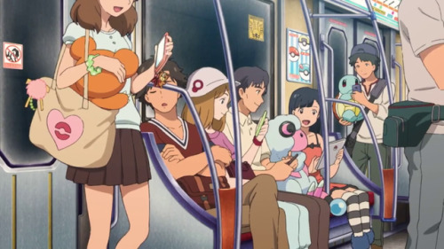 larvitarr:the-pokemonjesus:I just really love how people and Pokémon in an urban city were po