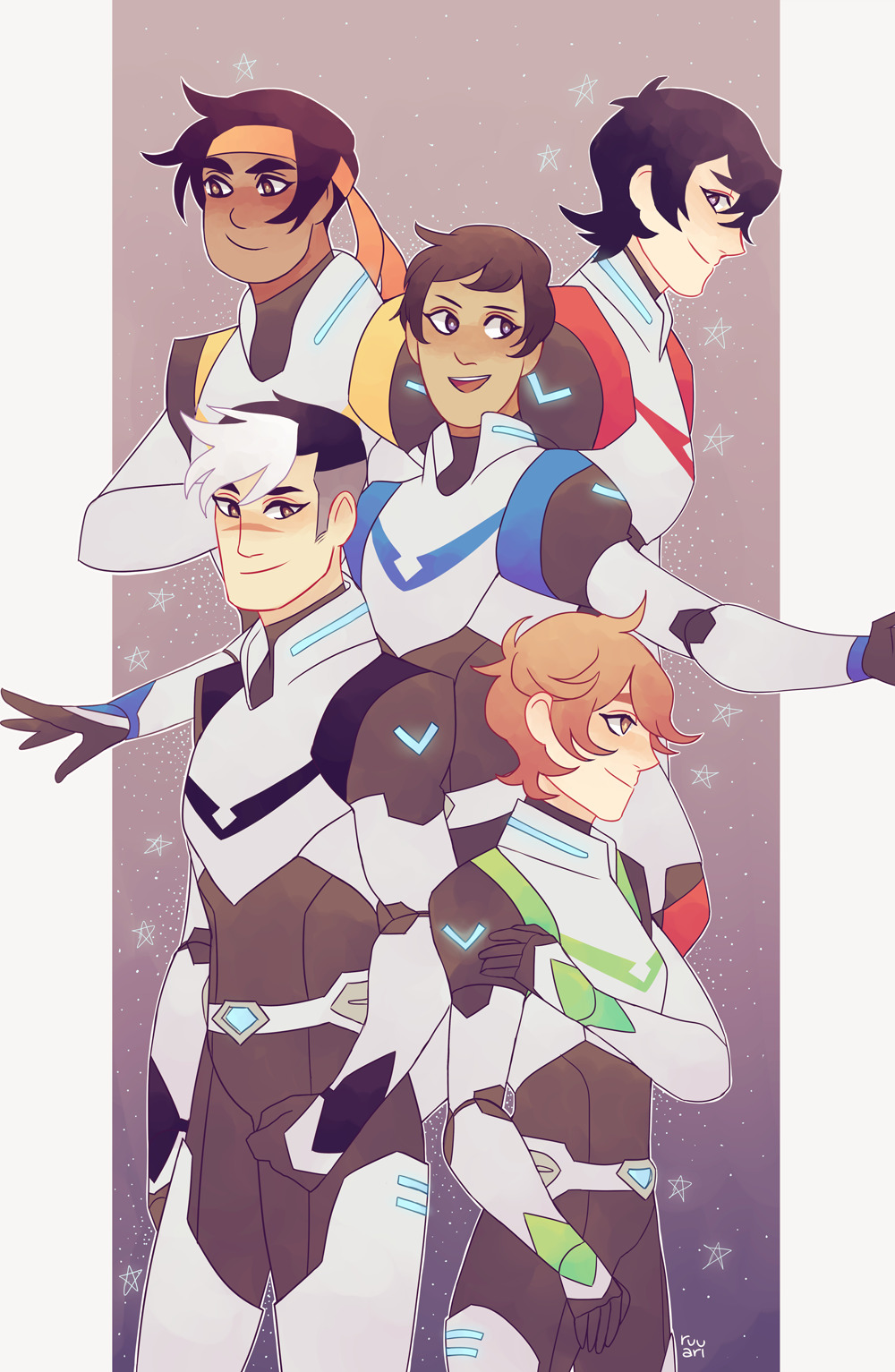 ruuari:  I realized I never posted this voltron print :’) It’s a bit old but