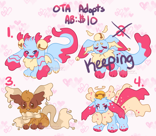 Some Eevee fusions im selling &lt;3Can be found here