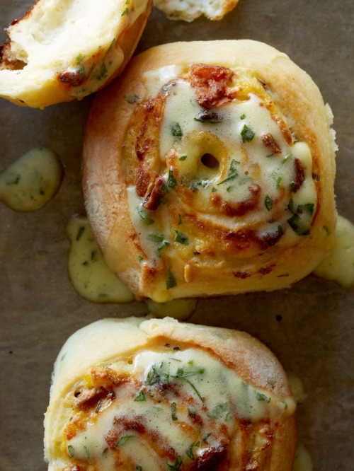 fattributes:  Savory Breakfast Rolls Drizzled with Béarnaise